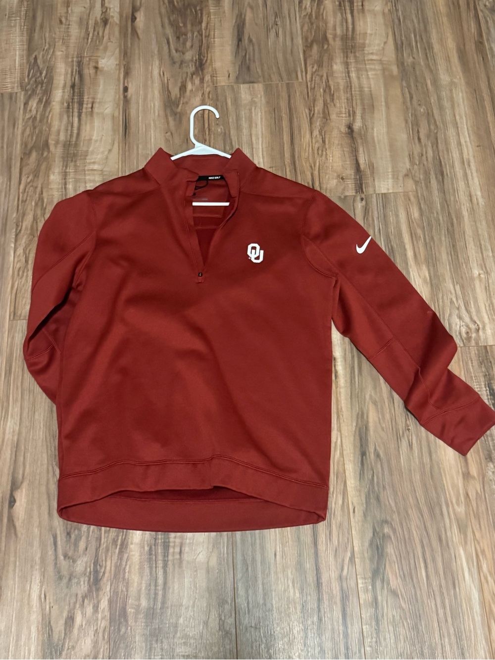 Nike Golf Men's Crimson Quarter-Zip Performance Pullover Size Small